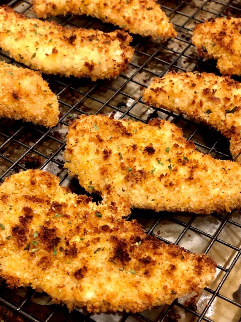 Spicy Baked Chicken Strips