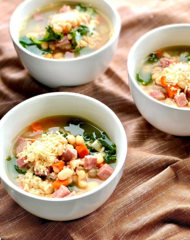 Ham and Bean Soup with Kale - The Menu Maid