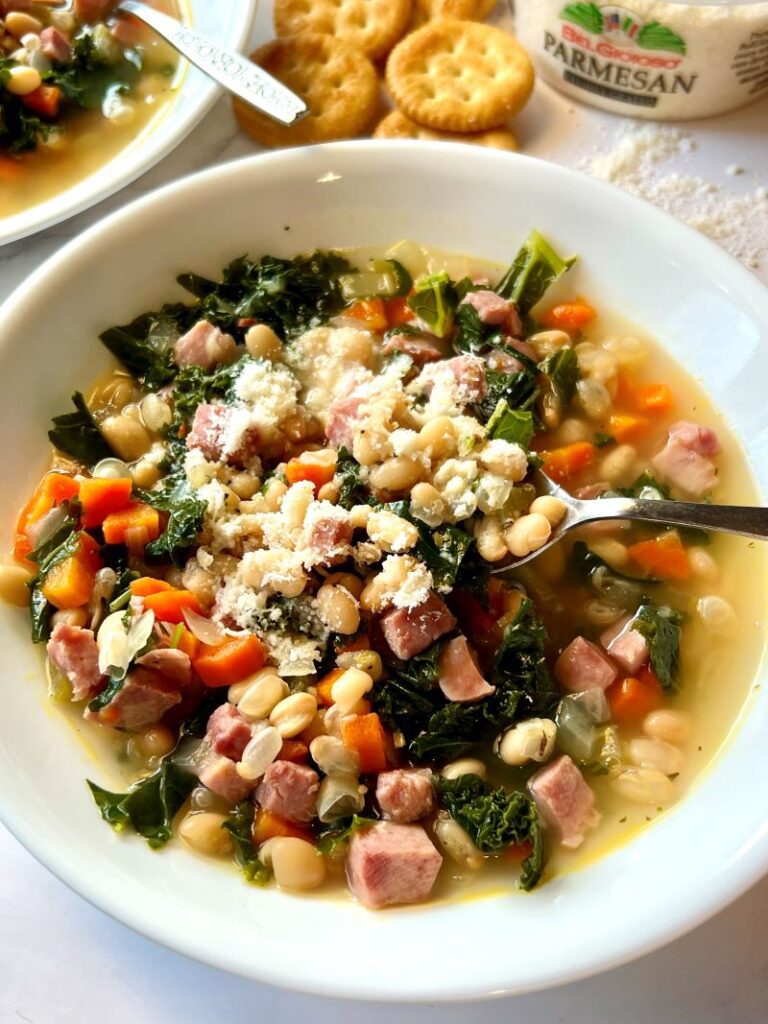 Ham and Bean Soup with Kale