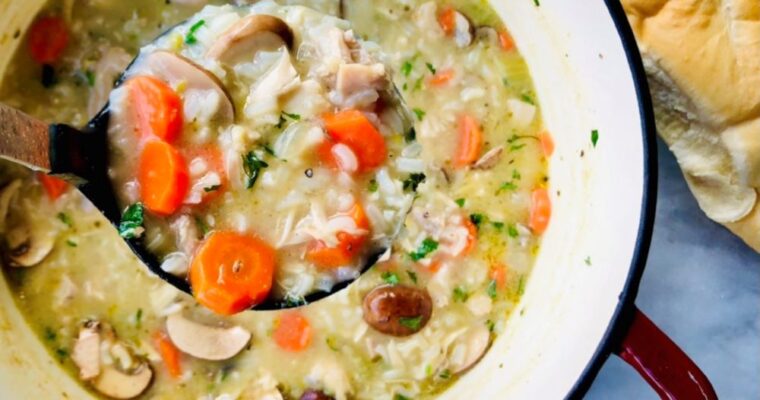 Creamy Chicken And Rice Soup (Non-Dairy)