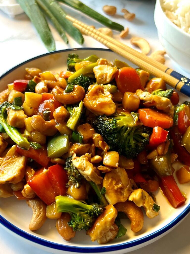 Cashew Chicken Veggie Stir Fry