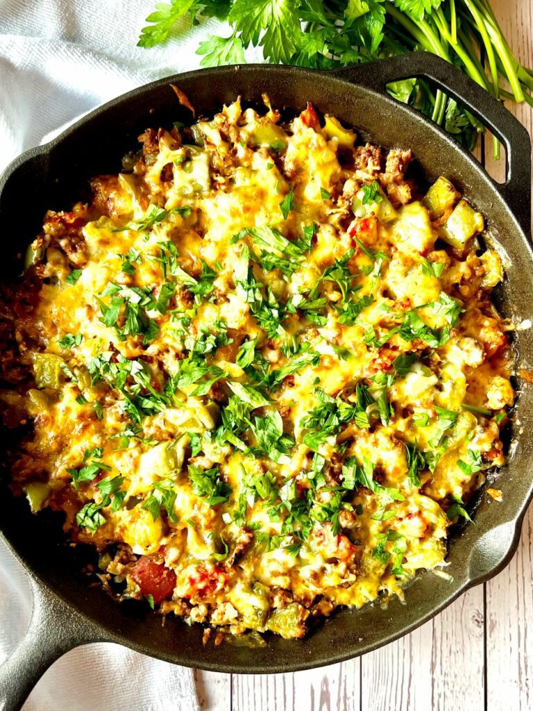 Keto Stuffed Pepper Casserole