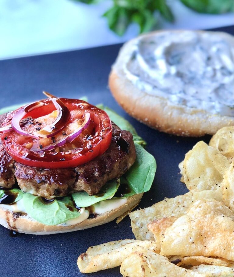 Turkey Burgers With Basil Mayo