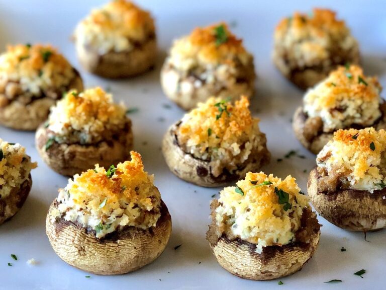 3-Cheese Stuffed Mushrooms