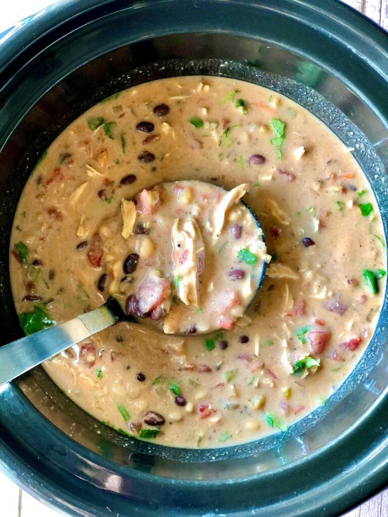 Slow-Cooker Creamy Chicken Enchilada Soup