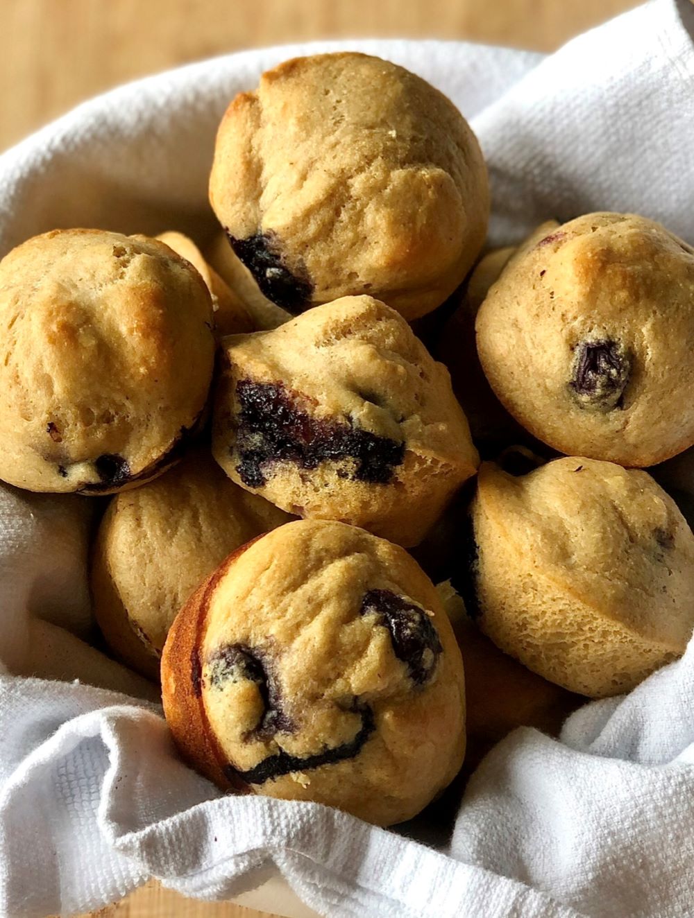 Blueberry Pancake Muffins with Pancake Mix