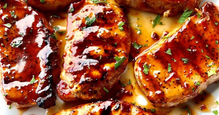 Grilled Maple Chipotle Pork Chops