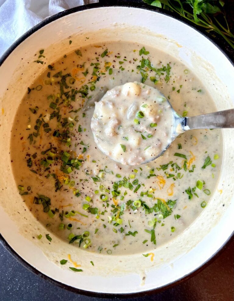 Creamy Beef and Potato Soup - The Menu Maid