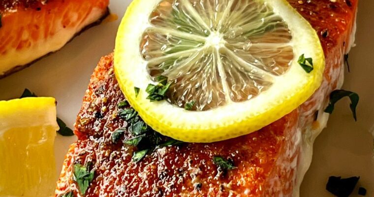 Baked Salmon with Sweet Spiced Rub