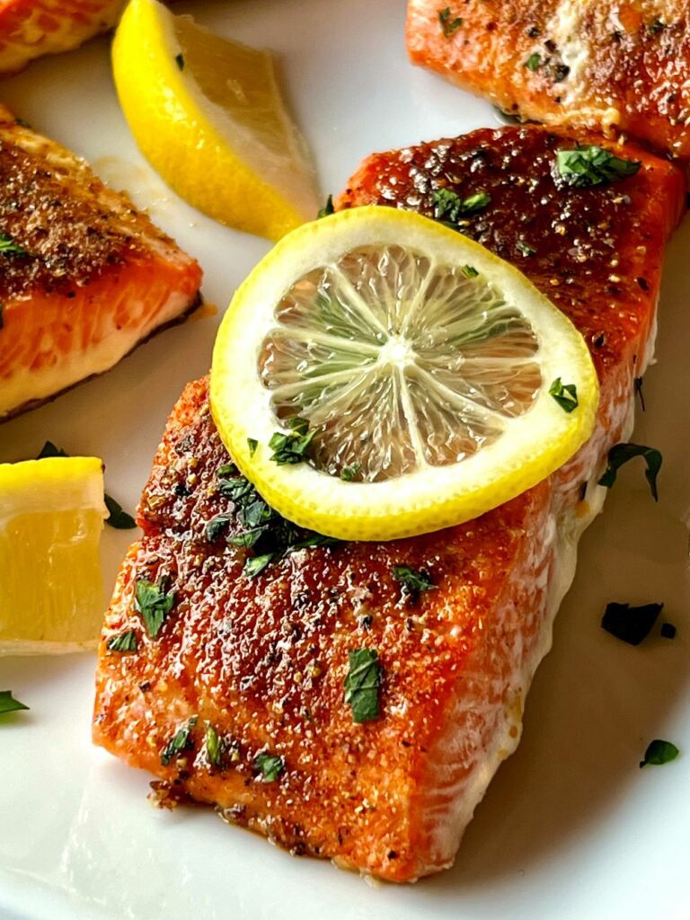 Baked Salmon with Sweet Spiced Rub