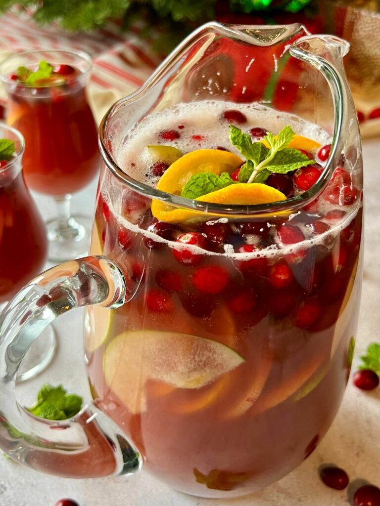 Non-Alcoholic Christmas Sangria