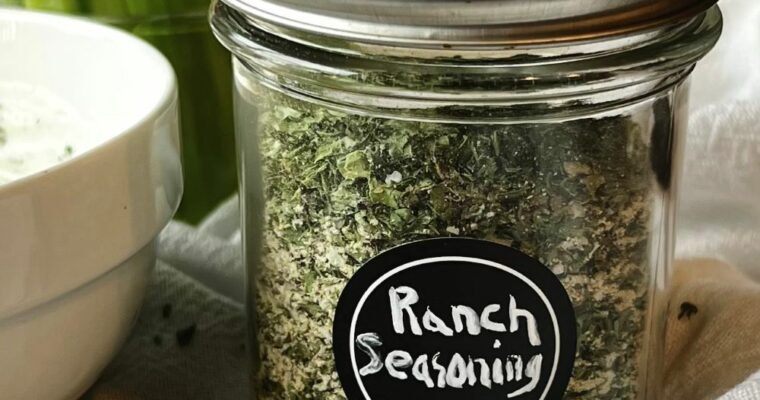 Homemade Ranch Seasoning Mix (Dairy Free)