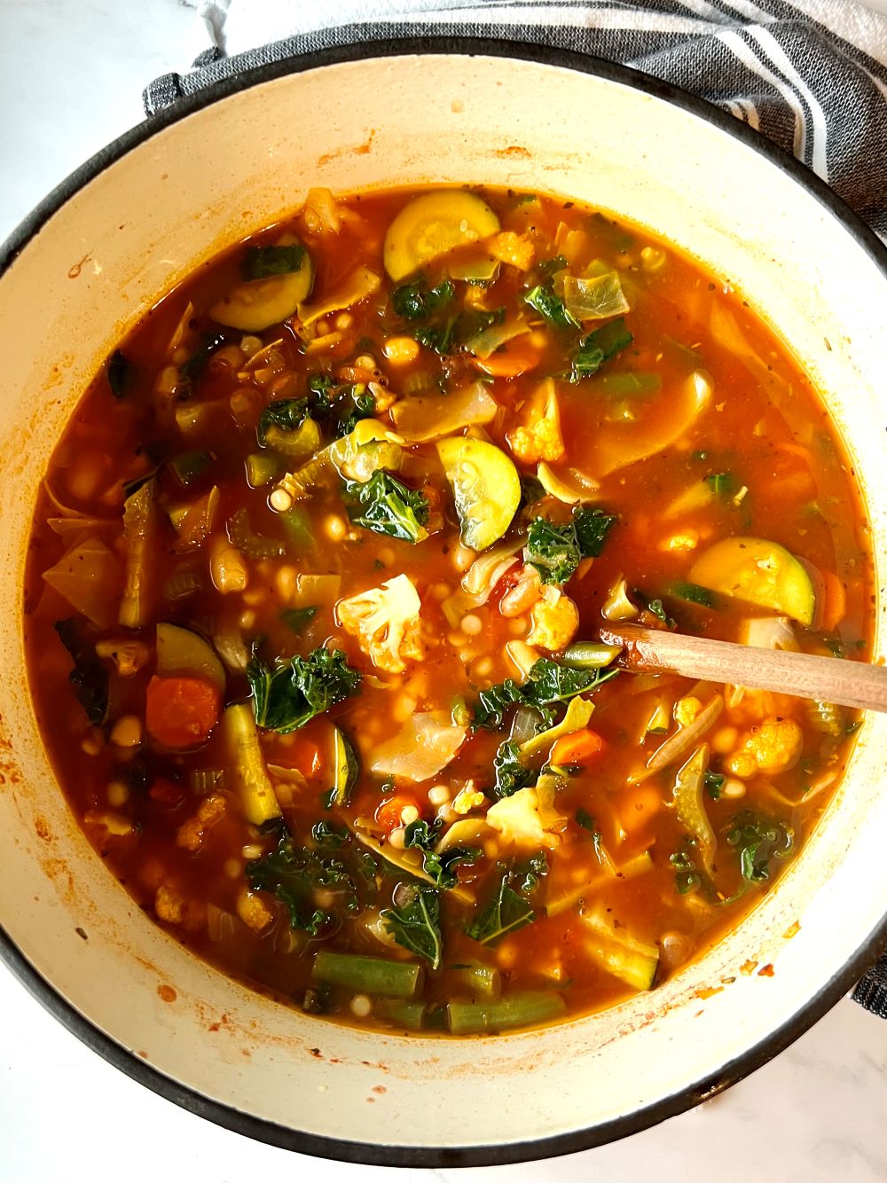 Hearty Vegetable Soup with Couscous