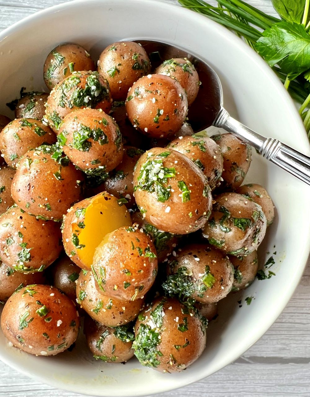 Boiled Baby Potatoes - Vegan and Oil-free Recipes - ZardyPlants