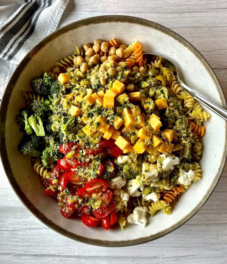 Pasta Salad with Homemade Italian Dressing