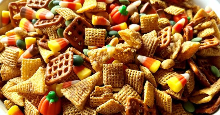 Sweet and Spicy Fall Chex Mix