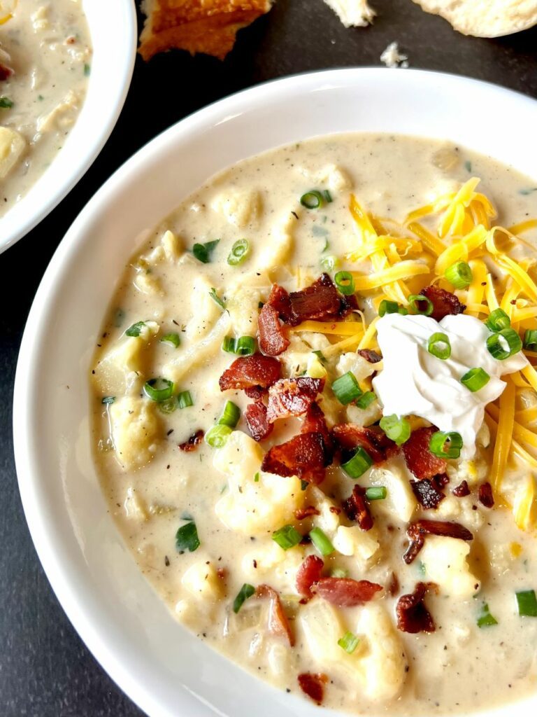Loaded Cauliflower Soup