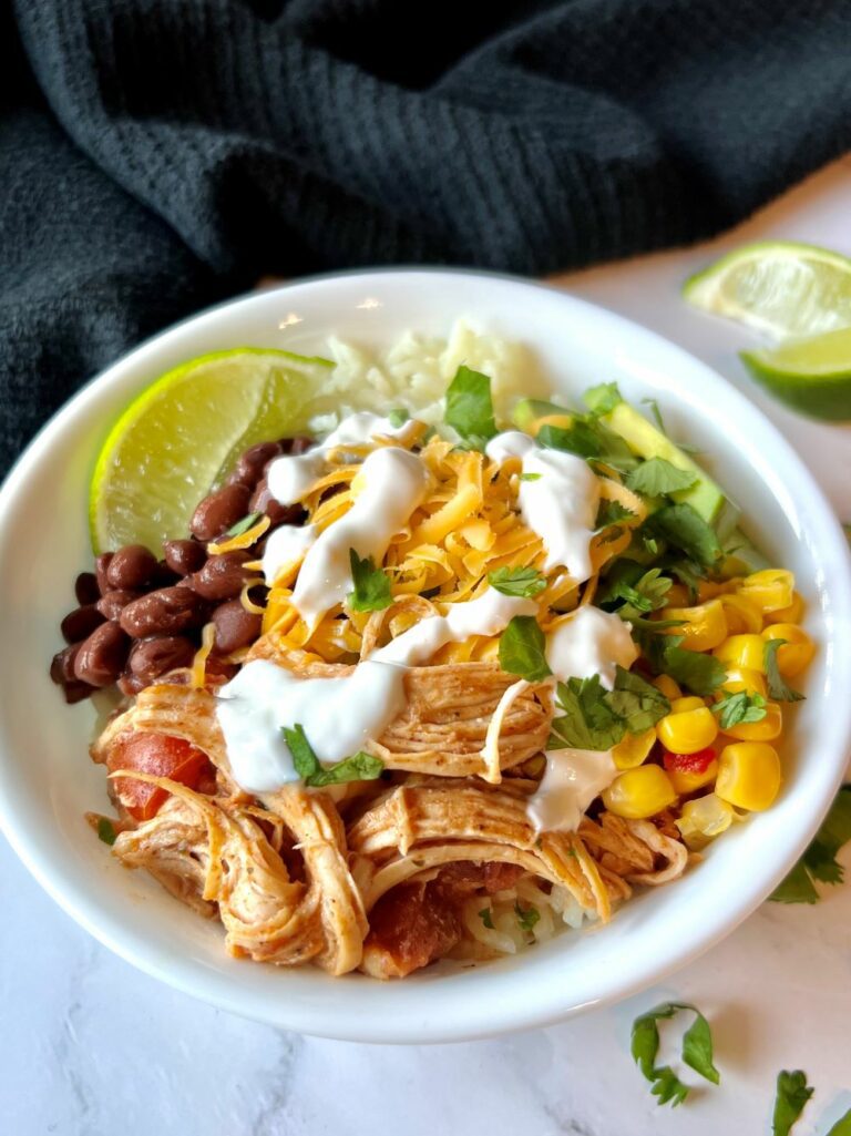 Slow Cooker Chicken Burrito Bowls