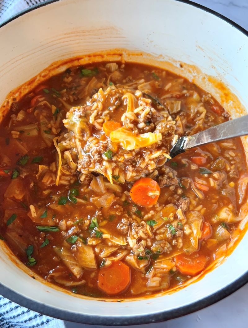 Cabbage Roll Soup - The Menu Maid