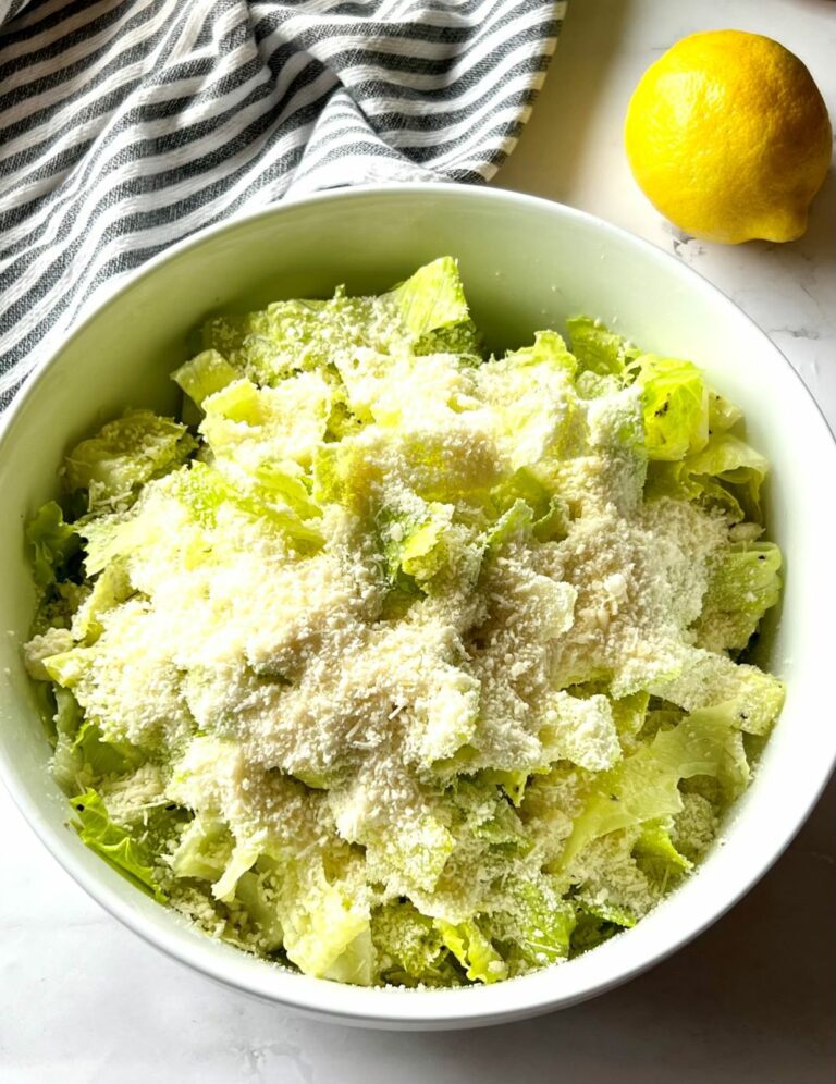 Crunchy Lemon Parmesan Salad (4-Ingredient Viral Recipe)
