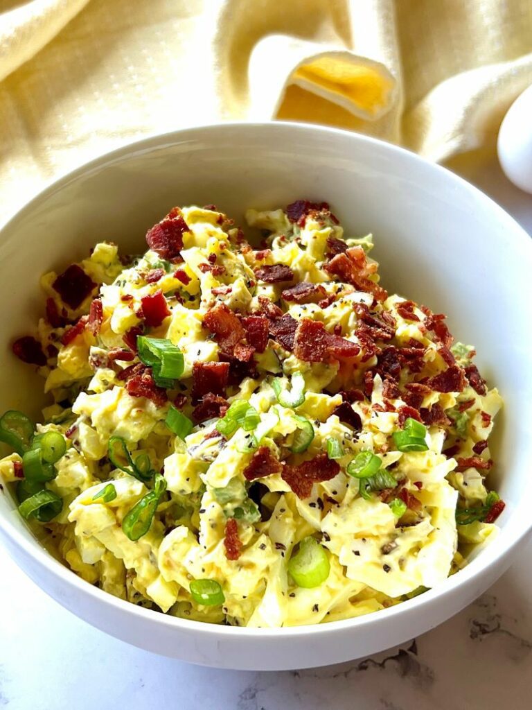 Egg Salad With Bacon and Cheese