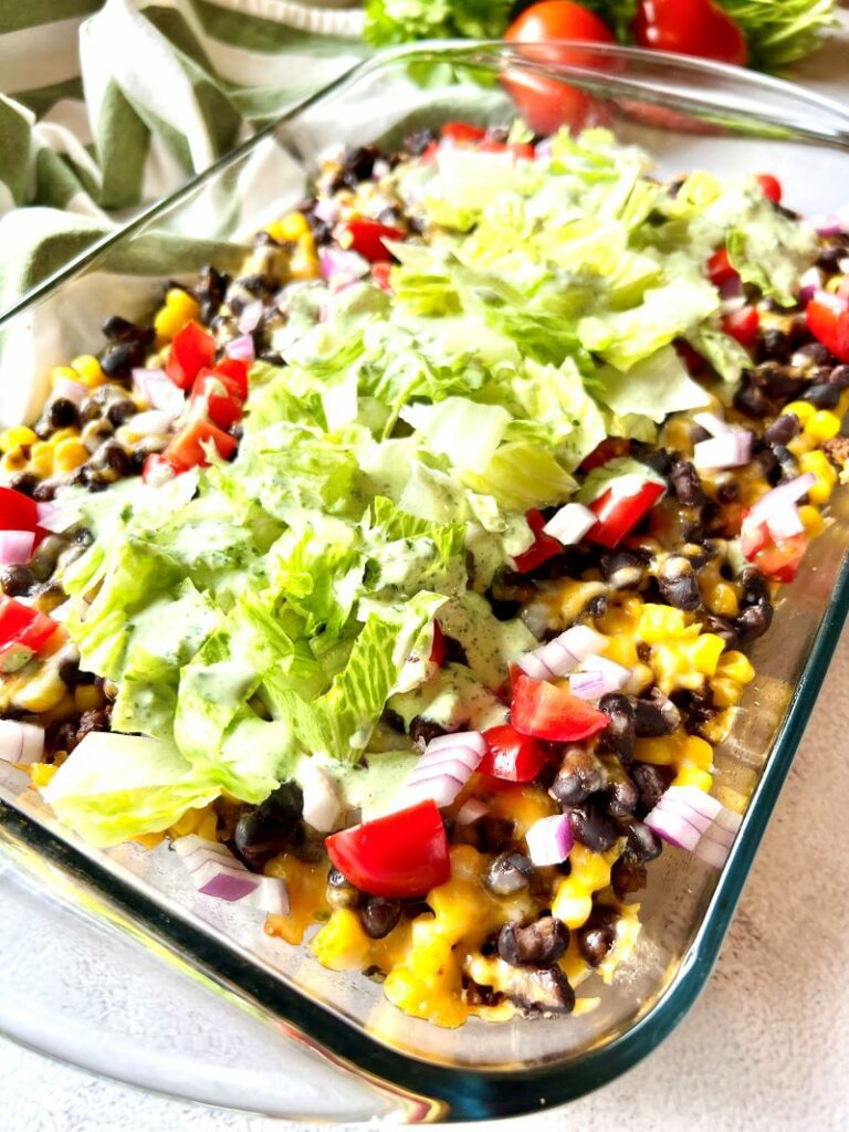 Ground Beef Burrito Bowl Bake