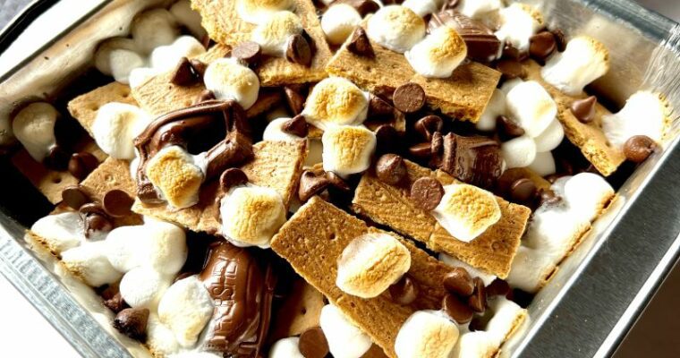 S’mores Nachos (grill, campfire, or oven)