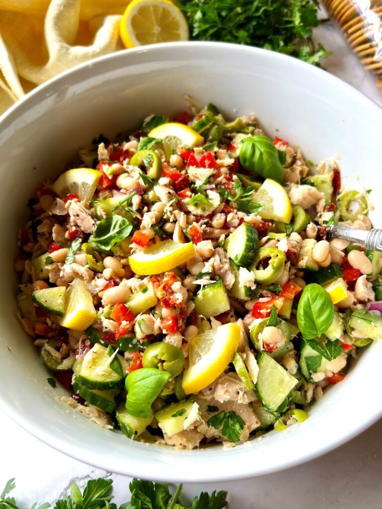 Tuscan Tuna Salad With Lemon Oil Dressing