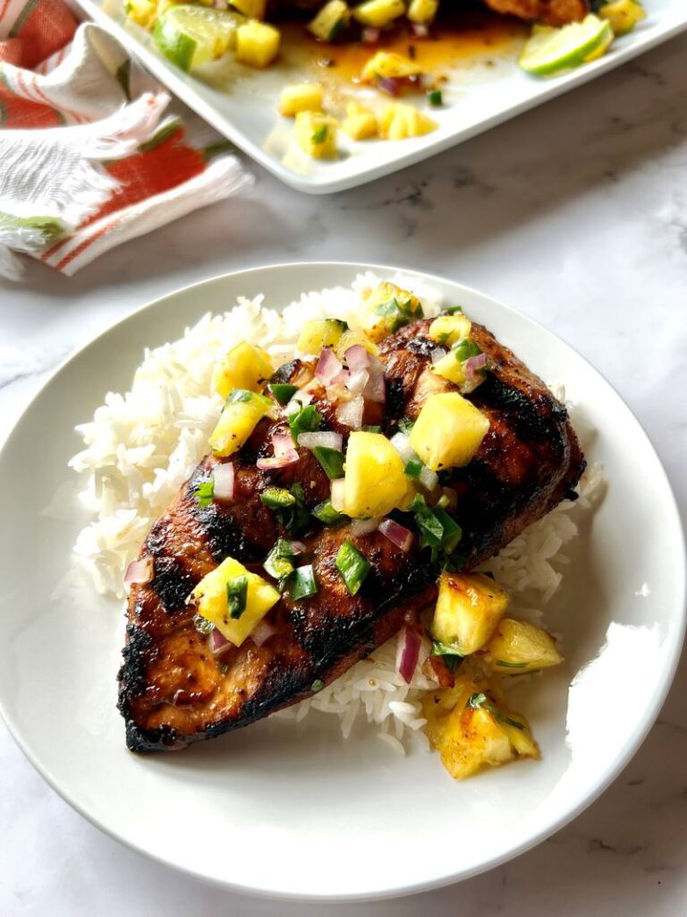 Jerk Chicken With Pineapple Salsa