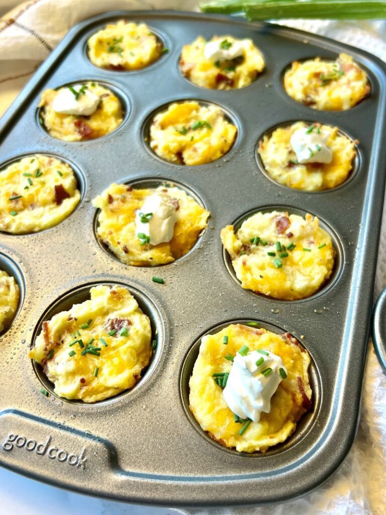 Bacon and Cheese Mashed Potato Bites