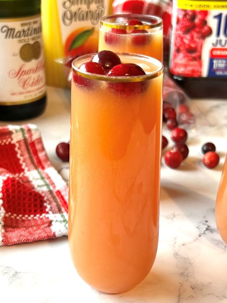 Non-Alcoholic Christmas Mimosa