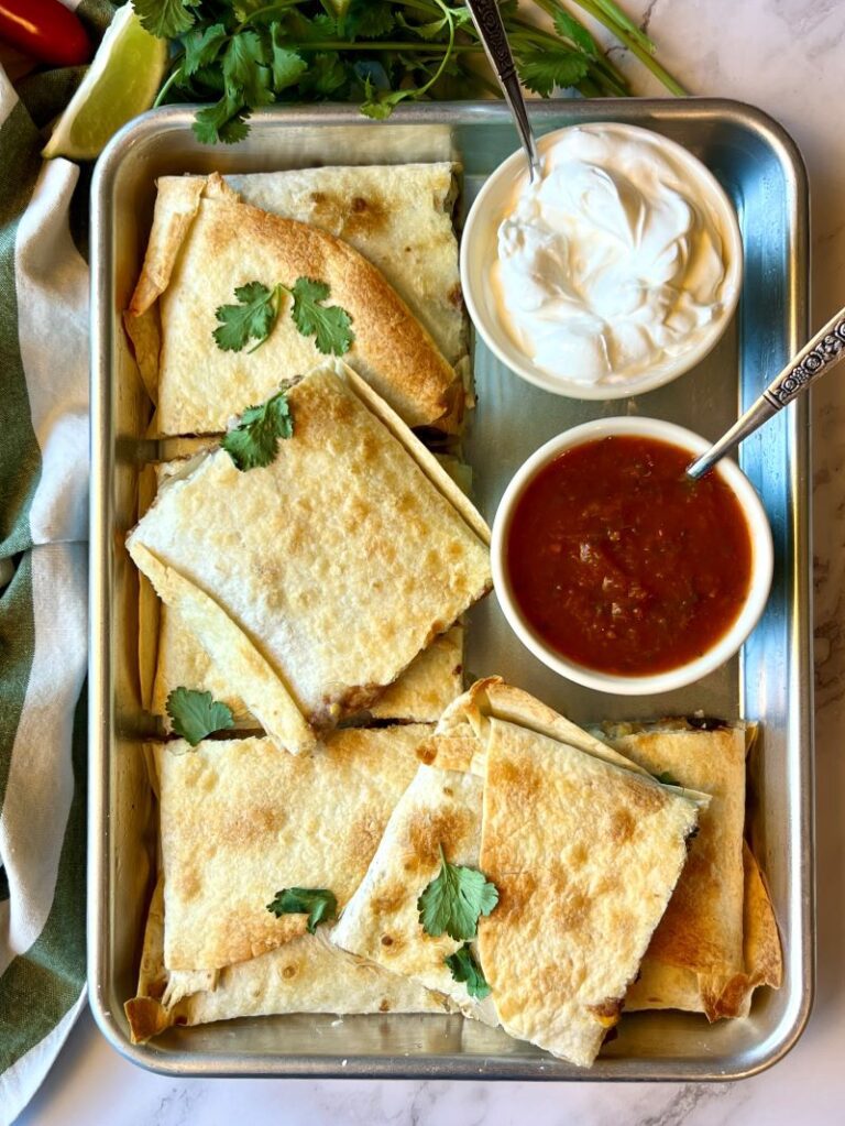 Vegetarian Sheet Pan Quesadillas
