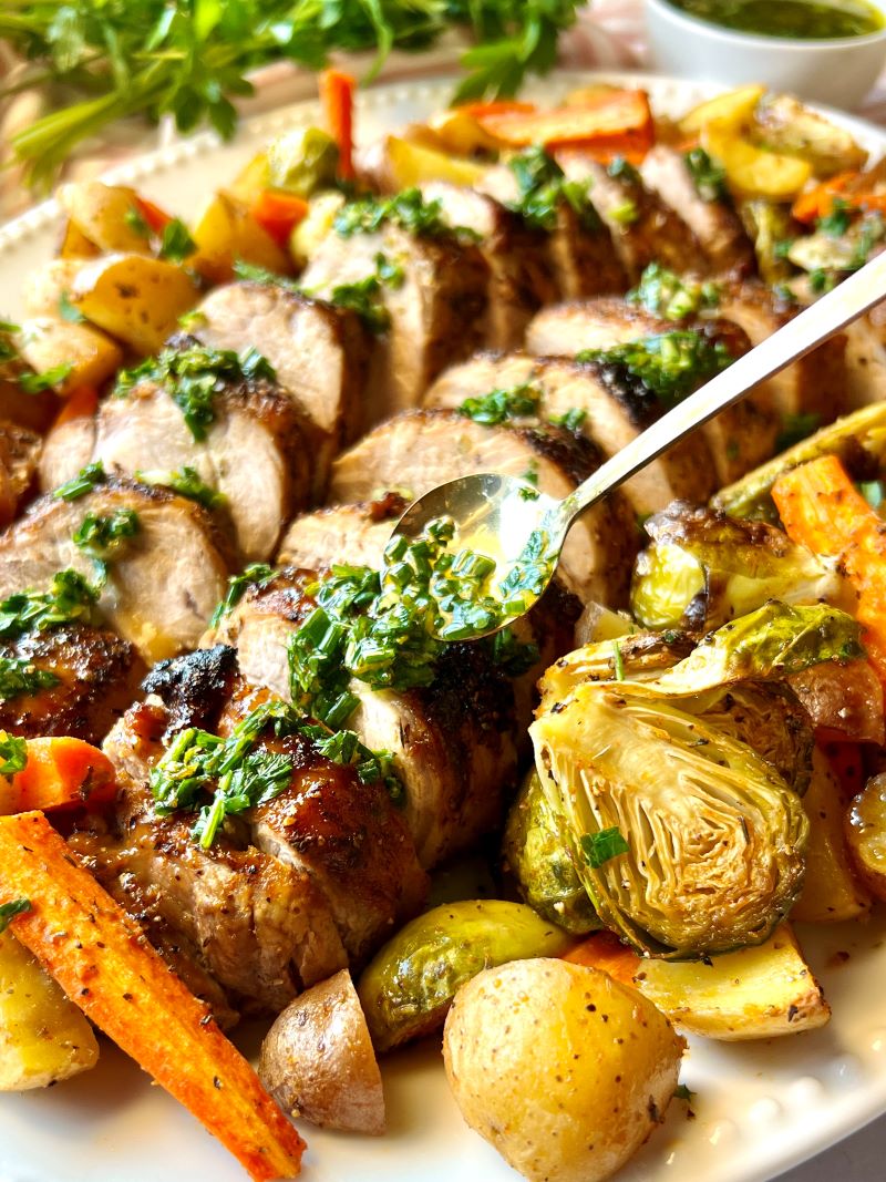 Roasted Pork Tenderloin and Vegetables