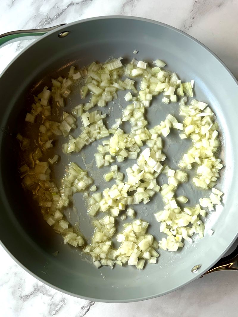 Sautéed onions. 