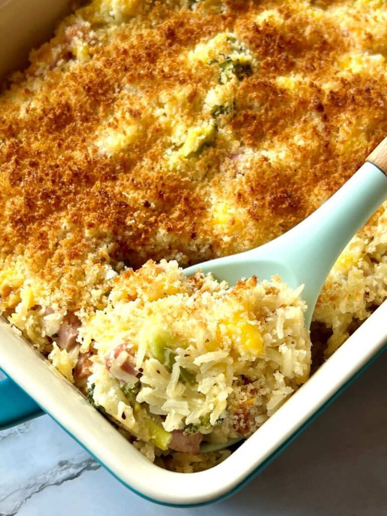 Ham and Broccoli Rice Casserole (without soup)