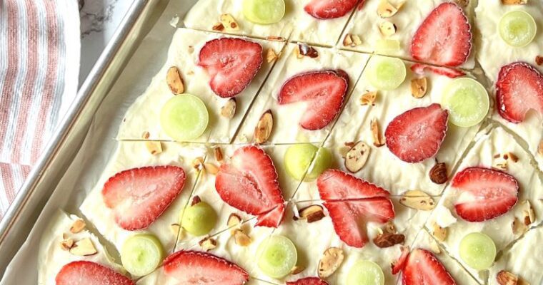 Frozen Yogurt Fruit Bark