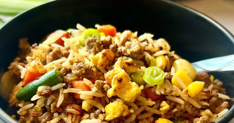 Ground Beef Fried Rice
