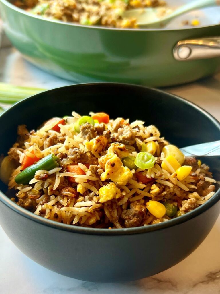Ground Beef Fried Rice