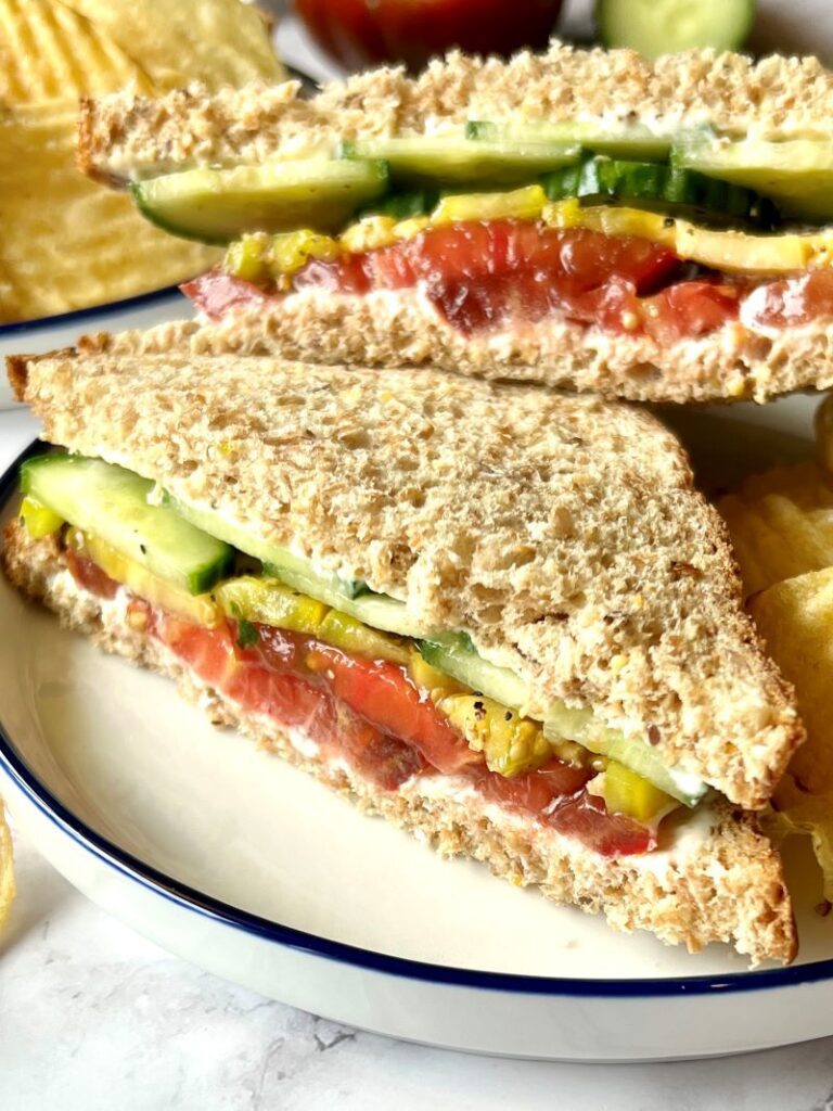 Cucumber Tomato Sandwich