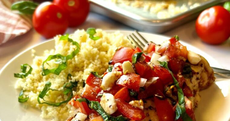 Caprese Chicken Sheet Pan Meal