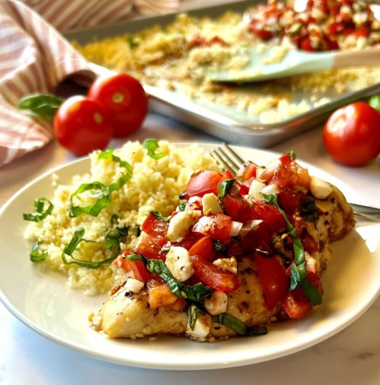 Caprese Chicken Sheet Pan Meal