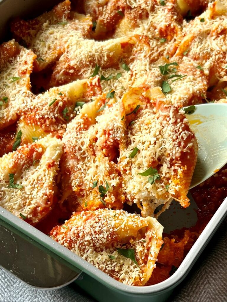 Chicken Parmesan Stuffed Shells