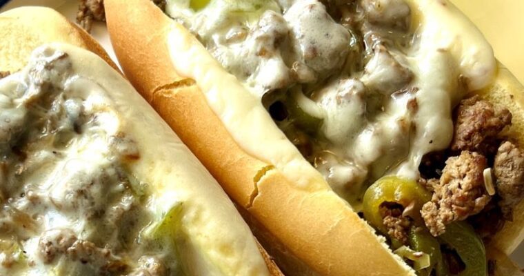 25-Minute Ground Beef Philly Cheesesteak