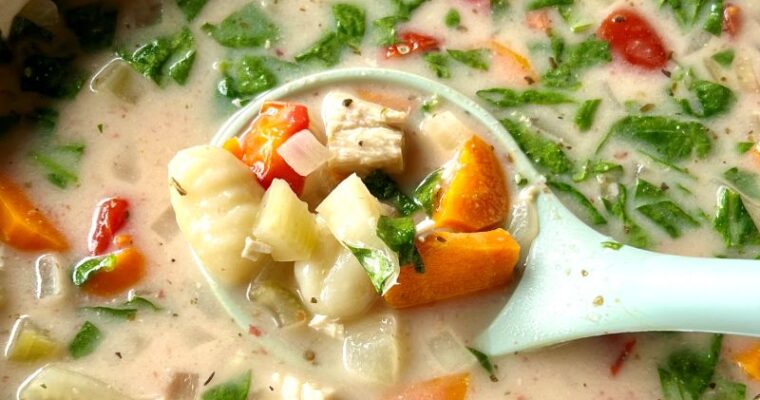 Slow Cooker Chicken Gnocchi Soup