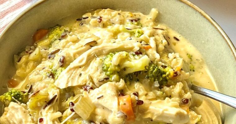 Chicken and Broccoli Wild Rice Soup