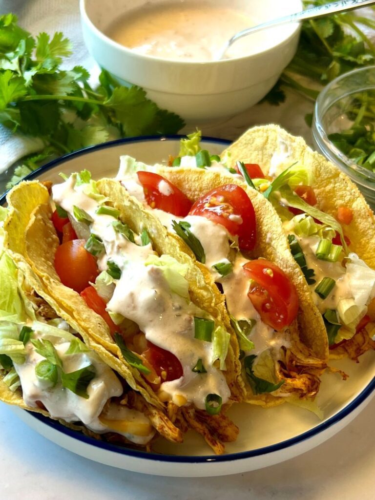 Easy Ranch Chicken Tacos