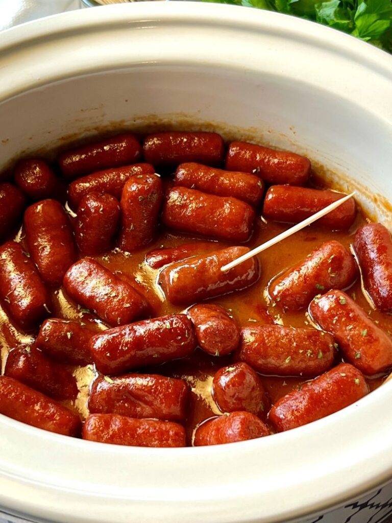 Slow Cooker Maple Brown Sugar Little Smokies