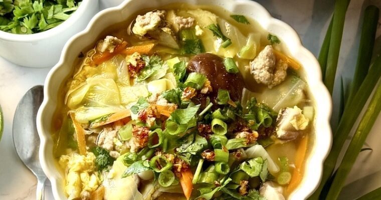 Egg Roll Soup With Ground Turkey