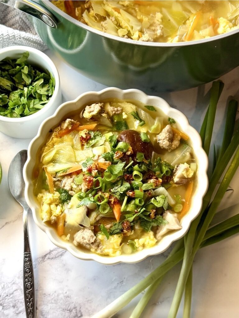 Egg Roll Soup With Ground Turkey
