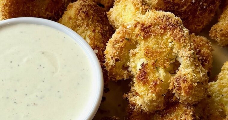 Crunchy Parmesan Roasted Cauliflower